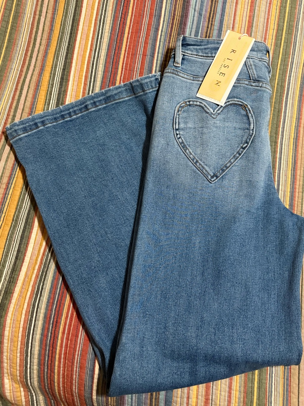 NWT Risen Heart Pocket Wide Leg Jeans